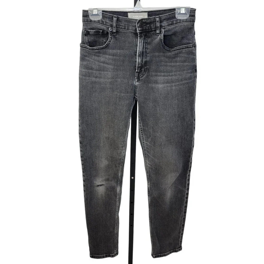 Everlane The Cheeky Jean  Size 27 Tall Black Fade Wash High Rise